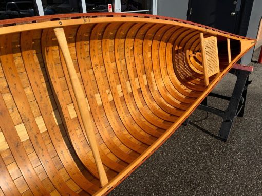 1960'S 13' VINTAGE CEDAR STRIP CANOE - Image 4